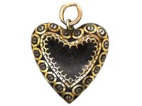 Victorian Pique Heart Pendant