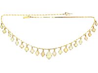 Edwardian 18ct Gold & Opal Necklace