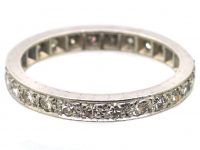 Edwardian Platinum Eternity Ring set with Diamonds