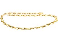 18ct Gold Stirrup & Buckle Chain