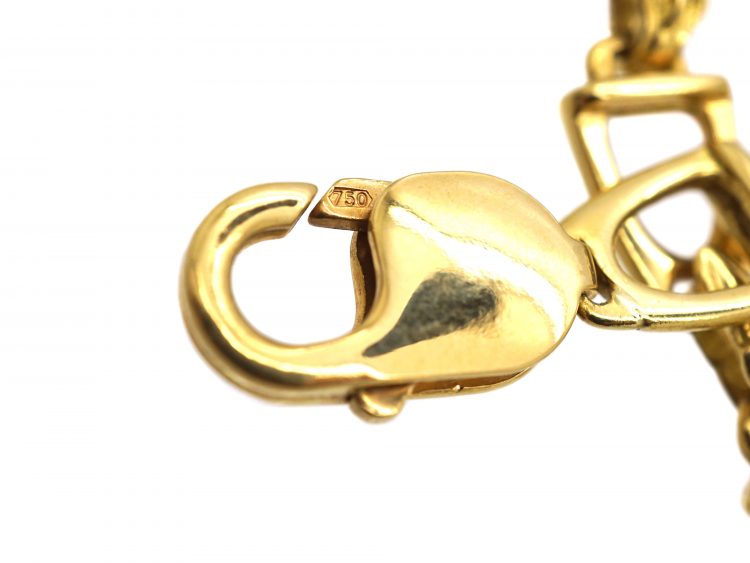 18ct Gold Stirrup & Buckle Chain