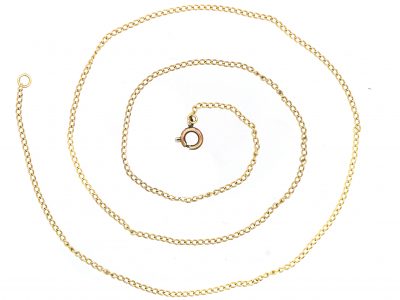 Edwardian 9ct Gold Trace Link Chain