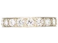 Early 20th Century Platinum Eternity Ring set with Diamonds