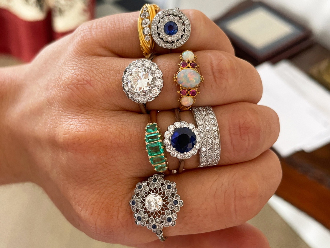 Antique engagement ring settings