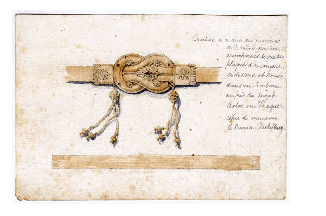 Study of a gold diadem with a Herakles knot