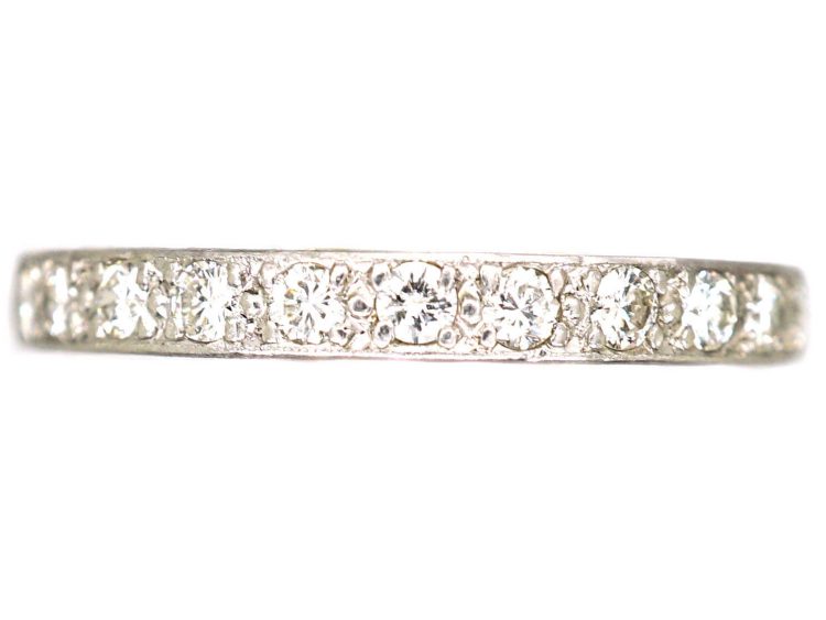 Early 20th Century Platinum Eternity Ring set with Diamonds
