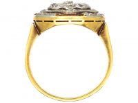 Early 20th Century 18ct Gold, Diamond & Ruby Daisy Cluster Ring within a Circle Of Rubies & Diamonds