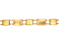 1960s 9ct Gold & Citrine Bracelet