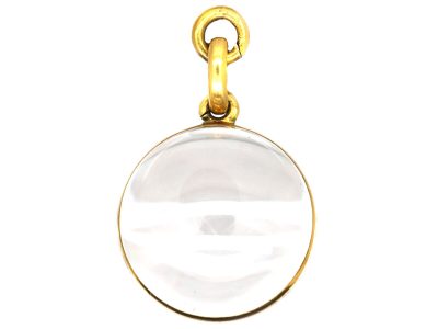 Victorian 18ct Gold, Rock Crystal Pool of Light Locket