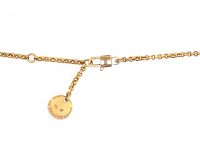 French 18ct Gold Clochette Necklace with Bell & Key Drops by Hermès