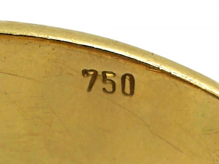 Italian 1970s 18ct Gold Harlequin Ring