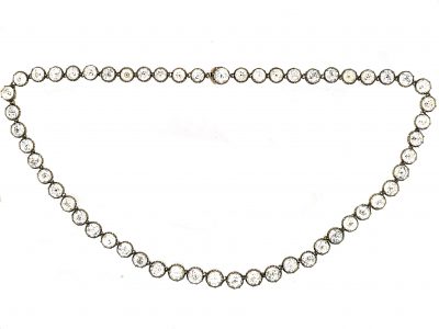 Georgian Silver & Gold Paste Rivière