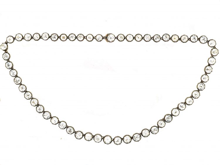 Georgian Silver & Gold Paste Rivière