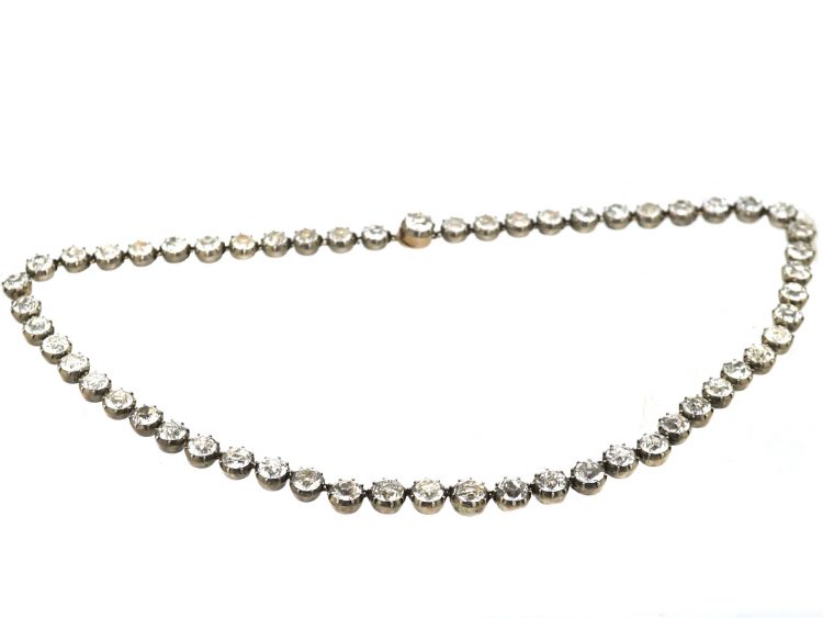 Georgian Silver & Gold Paste Rivière