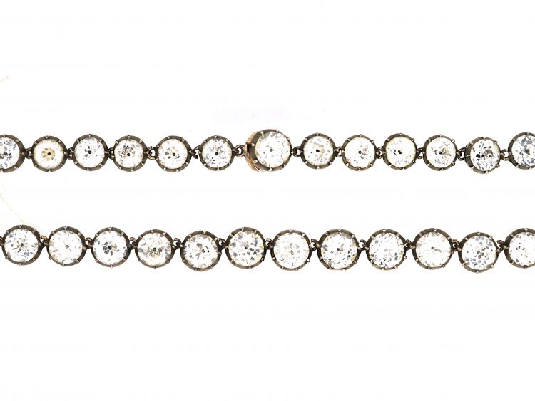 Georgian Silver & Gold Paste Rivière