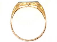 Edwardian 9ct Gold Signet Ring with Banded Carnelian Intaglio with a Welsh Dragon