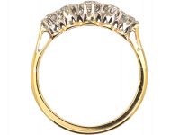 Edwardian 18ct Gold & Platinum, Five Stone Diamond Ring