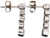 Edwardian Platinum Diamond Drop Earrings