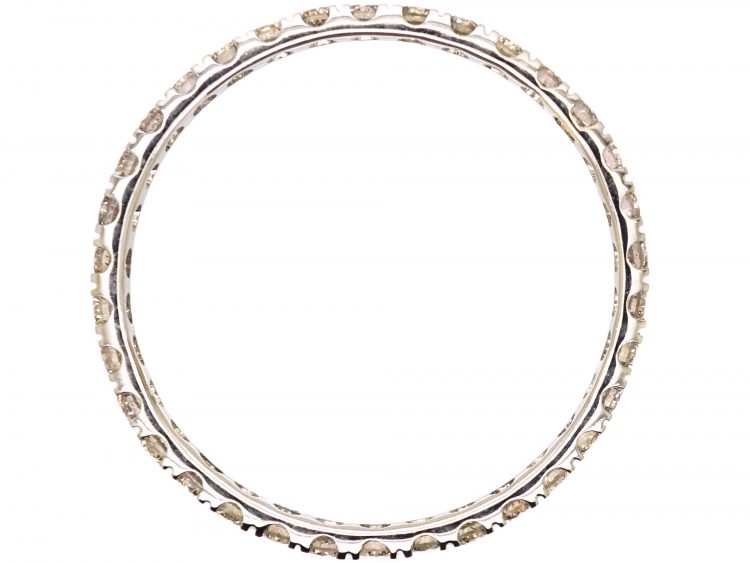 18ct White Gold & Diamond Narrow Eternity Ring