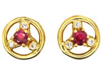 18ct Gold Multi Gem Interchangeable Earrings