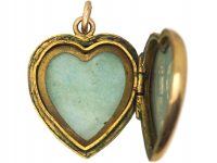 Edwardian 9ct Back & Front Heart Shaped Locket