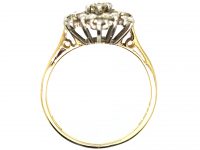 18ct Gold, Diamond Daisy Cluster Ring Assayed in 1969