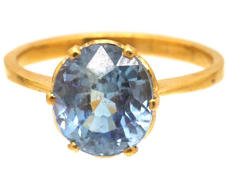 Mid 20th Century 18ct Gold Ring set with a Zircon