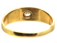 Edwardian 18ct Gold Gypsy Ring set with a Diamond