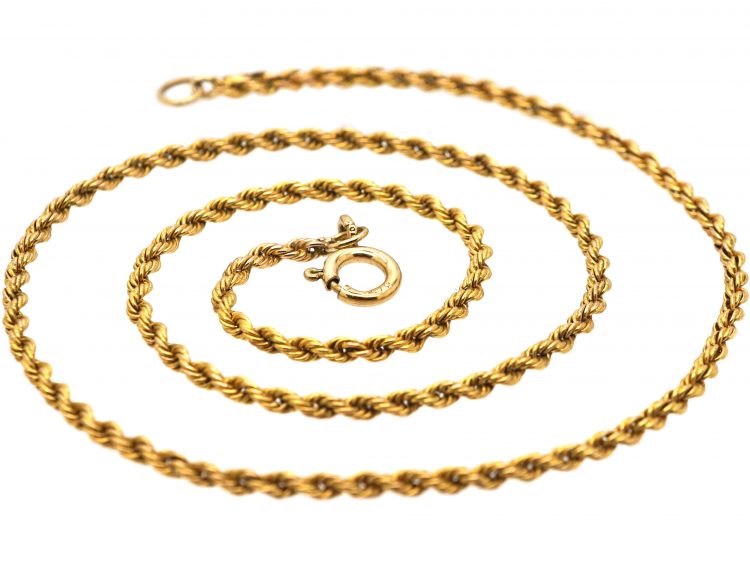 Victorian 15ct Gold Prince of Wales Twist Chain with a 9ct Gold Clasp