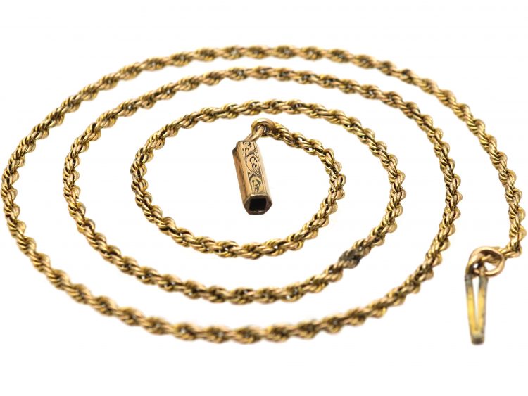 Victorian 9ct Gold Prince of Wales Twist Chain