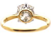 18ct Gold Ring set with a 3.50 carat Cushion Cut Diamond