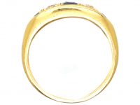 Edwardian 18ct Gold Sapphire & Diamond Five Stone Ring