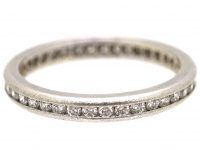 18ct White Gold Eternity Ring set with Brilliant Cut Diamonds