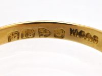 Victorian 18ct Gold Ring set with Three Diamonds