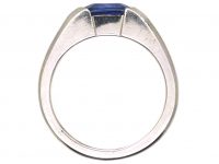 Platinum Ring set with a Sapphire by Boodles