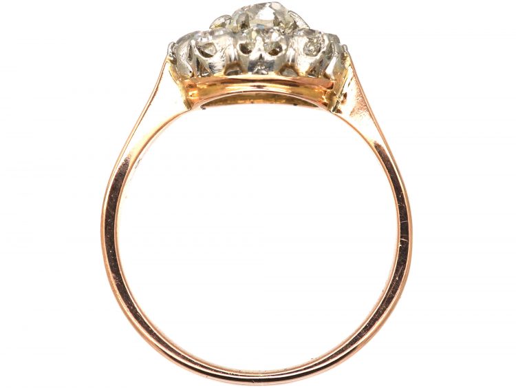 Early 20th Century French Diamond Cluster Ring