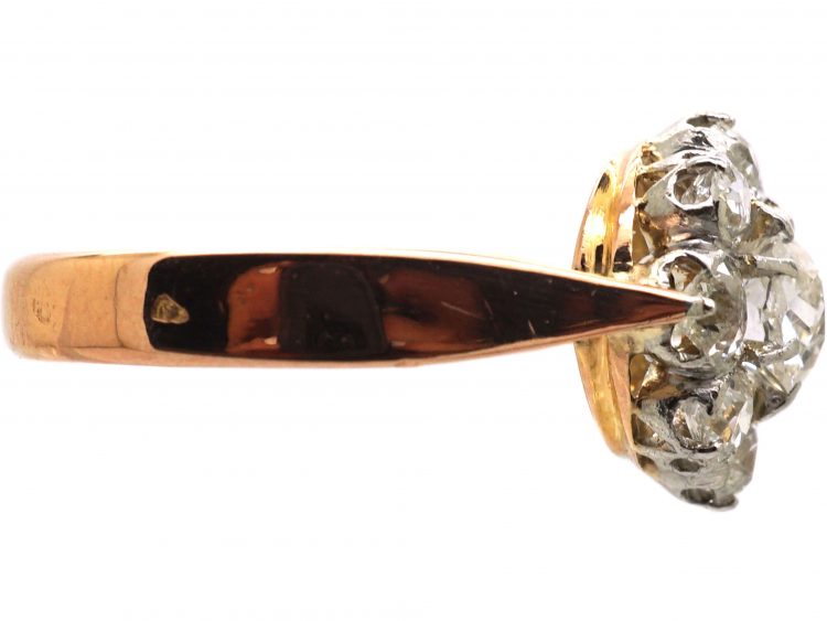 Early 20th Century French Diamond Cluster Ring