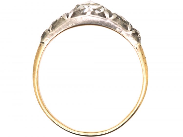 French Early 19th Century Rose Cut Diamond Ring