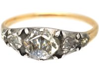 French Early 19th Century Rose Cut Diamond Ring