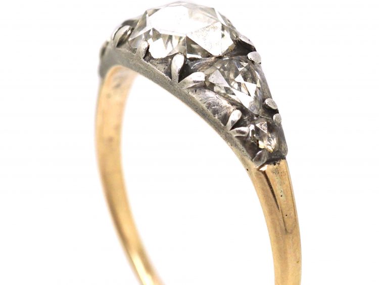 French Early 19th Century Rose Cut Diamond Ring