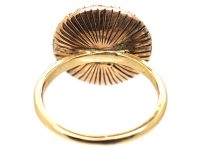 Georgian 15ct Gold, Ruby & Dendritic Agate Ring
