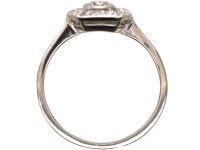 Art Deco 18ct White Gold & Platinum Rectangular Ring set with Diamonds