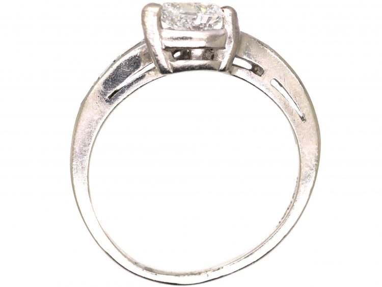 Art Deco Platinum & Iridium Snake Ring set with Diamonds