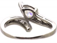 Art Deco Platinum & Iridium Snake Ring set with Diamonds