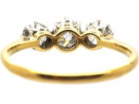 Early 20th Century 18ct Gold & Platinum,Three Stone Diamond Ring