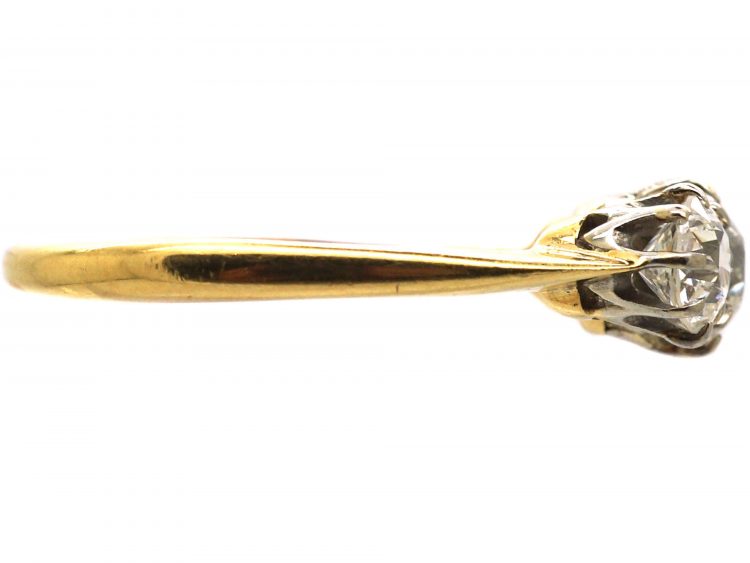 Early 20th Century 18ct Gold & Platinum,Three Stone Diamond Ring