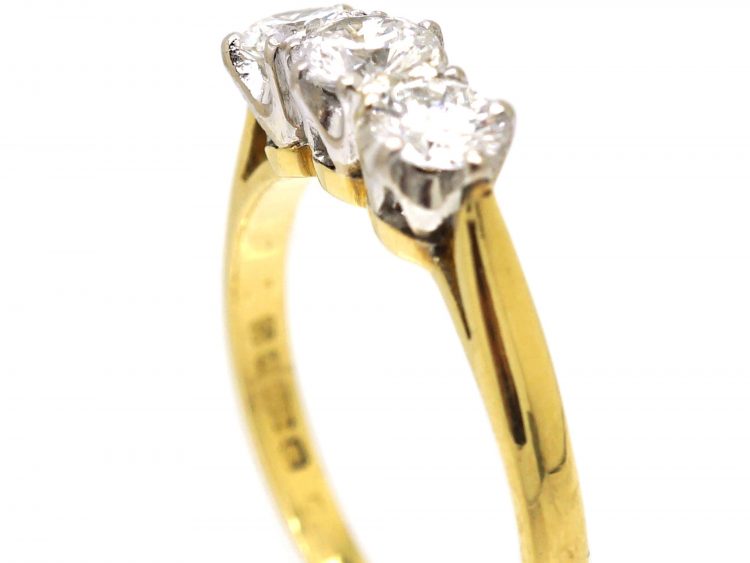 18ct Gold, Three Stone Diamond Ring