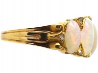 Edwardian 18ct Gold Five Stone Opal Ring