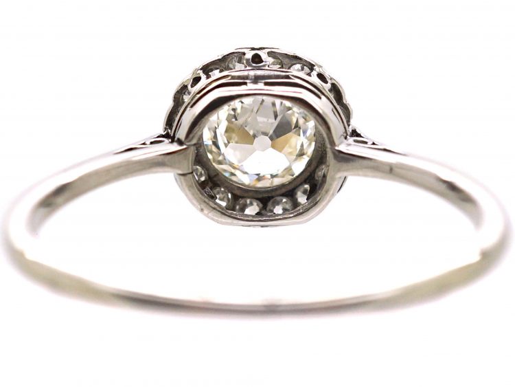Edwardian Platinum, Diamond Cluster Ring