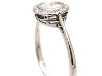 Edwardian Platinum, Diamond Cluster Ring